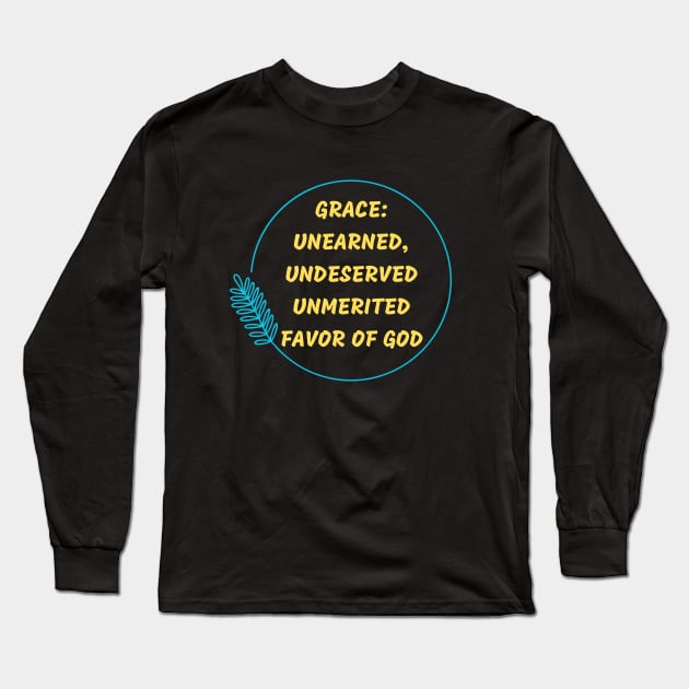 Grace | Christian Long Sleeve T-Shirt by All Things Gospel